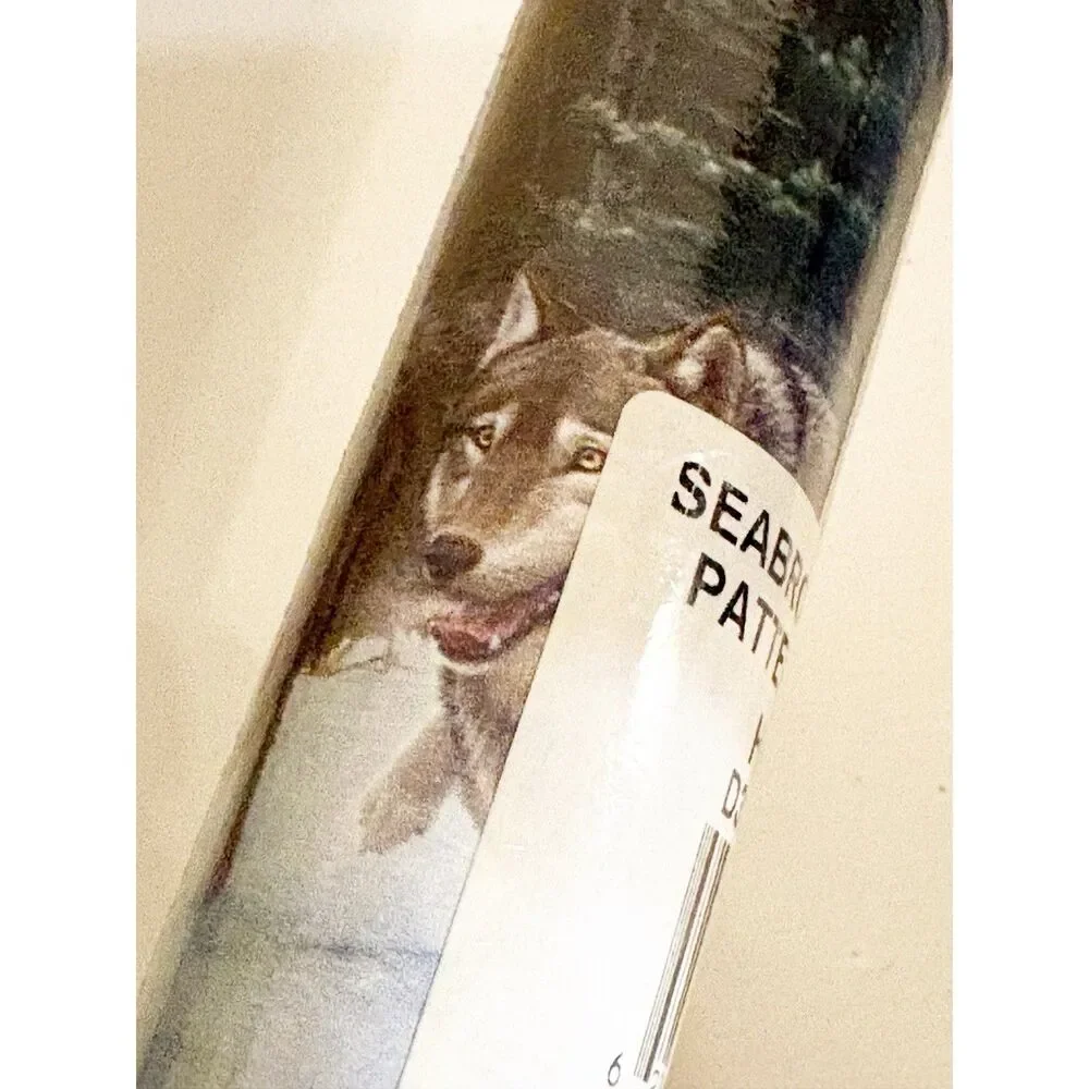 Seabrooks Designs Wolf Wallpaper Border 5 Yards Height 7” Lodge Cabin Decor